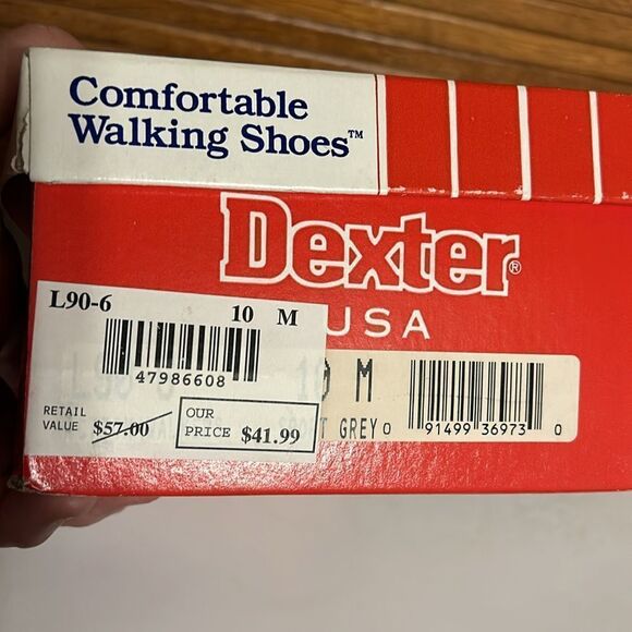 NIB Dexter Comfortable Walking Shoes 10M Gray - Picture 6 of 7